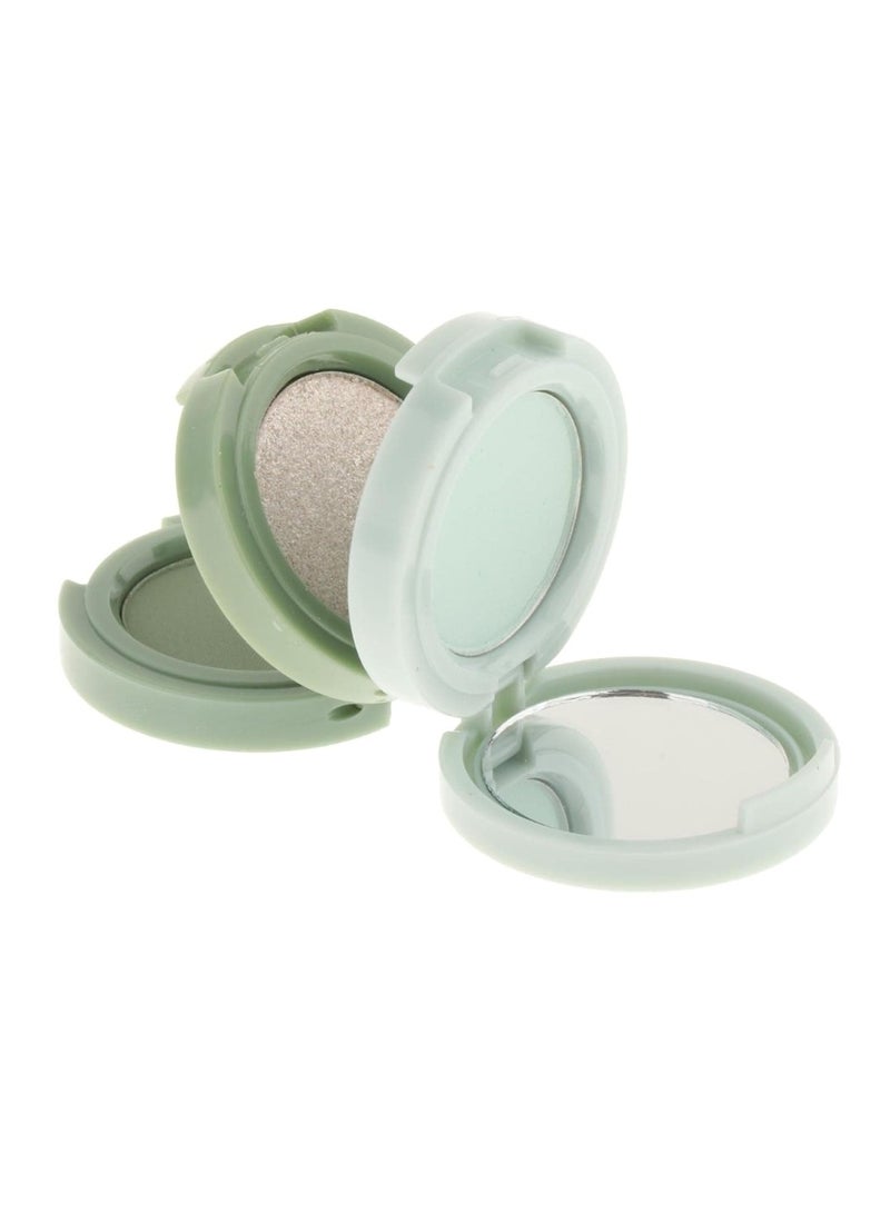 Huitich 3 in 1 Shimmer Bronzer and Pressed Powder Palette Green - Image 1