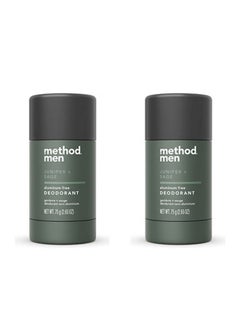 Method Method Men Deodorant, Aluminum Free Deodorant, Juniper & Sage, 2.65 OZ. (2 Pack)  - Image 1