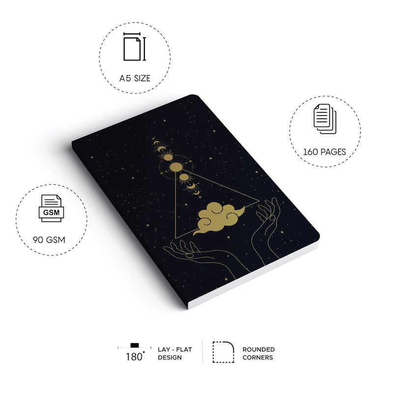 FACTOR NOTES دفتر A5: مخطط | 90 جرام | 160 صفحة (سماوي) - Image 3