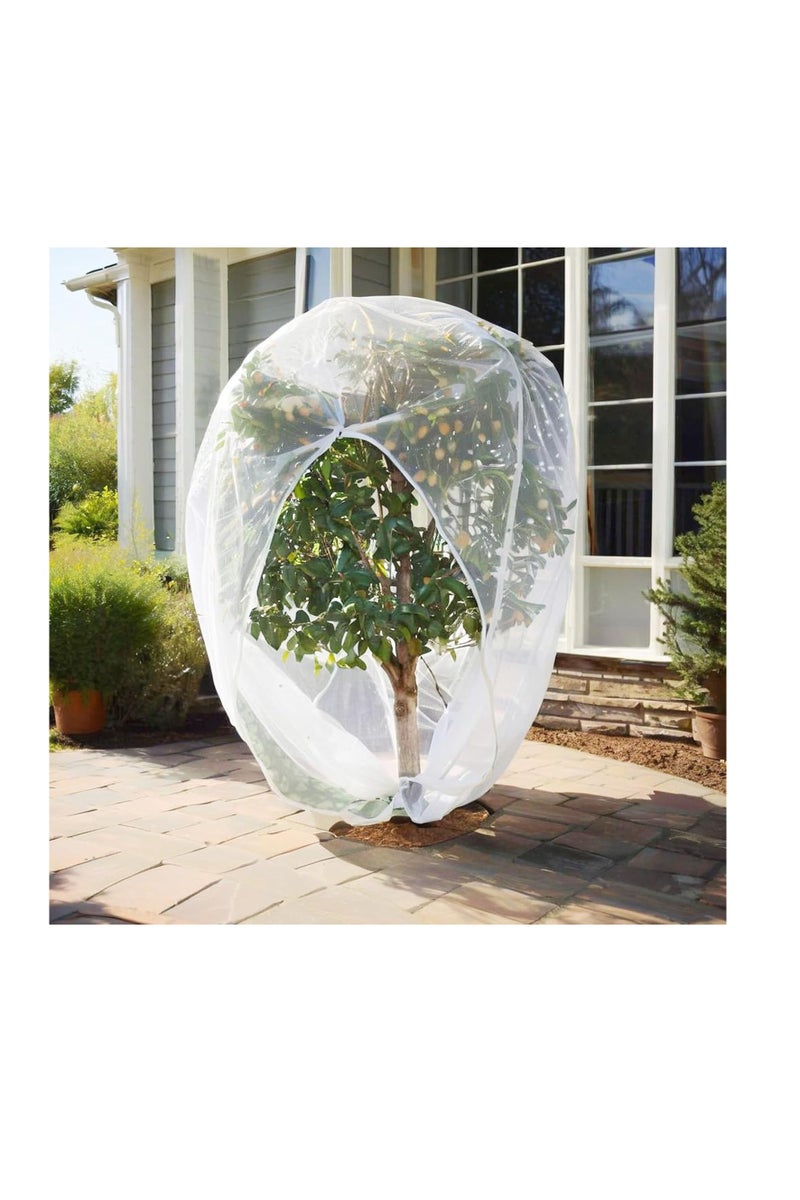 general 13x13Ft Extra Large Tree Netting for Fruit Trees Keep Birds Squirrels Cicadas and Small Fly Out,Ideal Covers for Cherry Fig Blueberry Bushes Guava Peach Apple Trees(Zippers on Both Sides) - Image 5