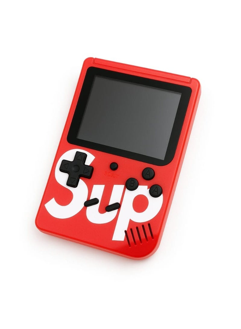 SUP 400-in-1 Portable Retro Handheld Console with 3" Color Screen & Rechargeable Battery – Red - Image 2