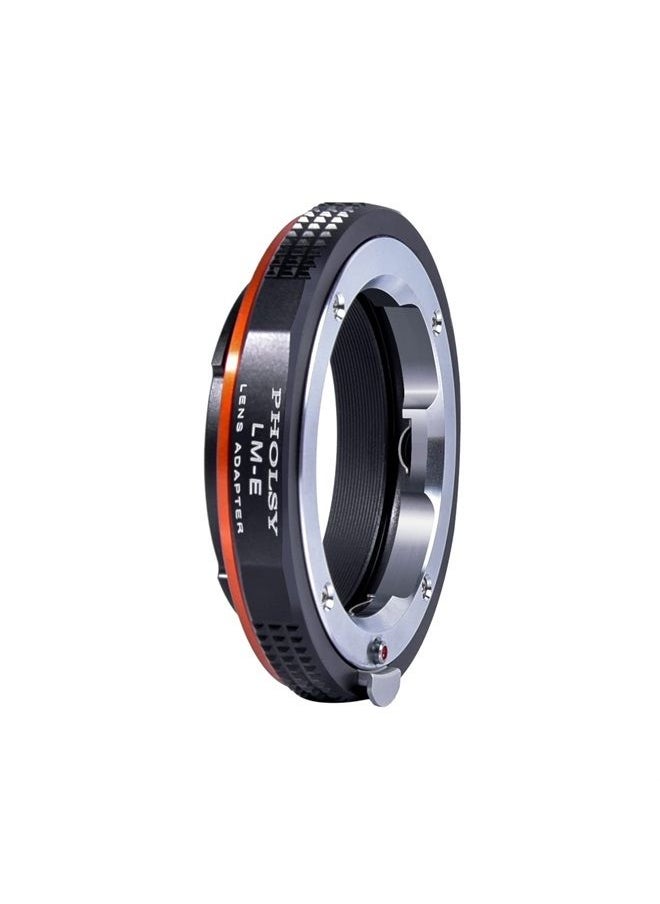 PHOLSY - Lens Mount Adapter Compatible with Leica M LM, Zeiss ZM, Voigtlander VM Mount Lens Compatible with Leica M to E Camera Compatible with Sony a1 a9 a7S a7R a7 a6600 a6500 a6400 a5100 NEX etc. - Image 1