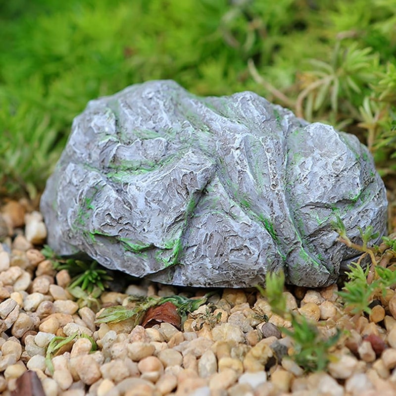 Hidden Key Storage Box Simulated Stone Outdoor Courtyard Spare Holder Color C - Image 3