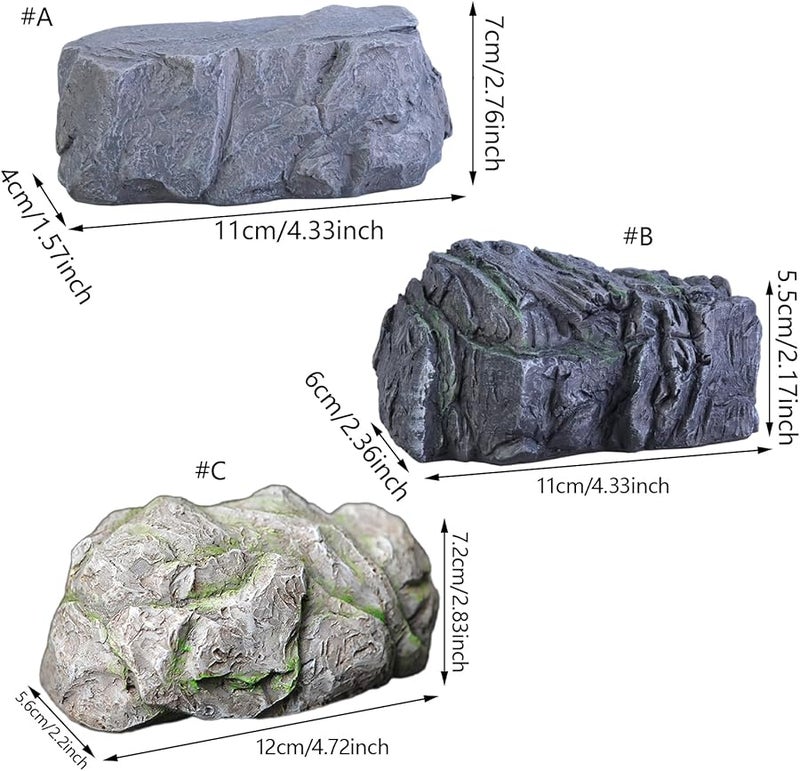 Hidden Key Storage Box Simulated Stone Outdoor Courtyard Spare Holder Color C - Image 5