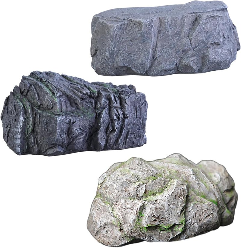 Hidden Key Storage Box Simulated Stone Outdoor Courtyard Spare Holder Color C - Image 4