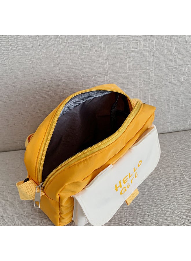 Korean Fashion Women's Bag 2020 Small Square Bag Trend Nylon Cloth Shoulder Messenger Bag A Generation Of Hair-Color:Blue  - Image 4