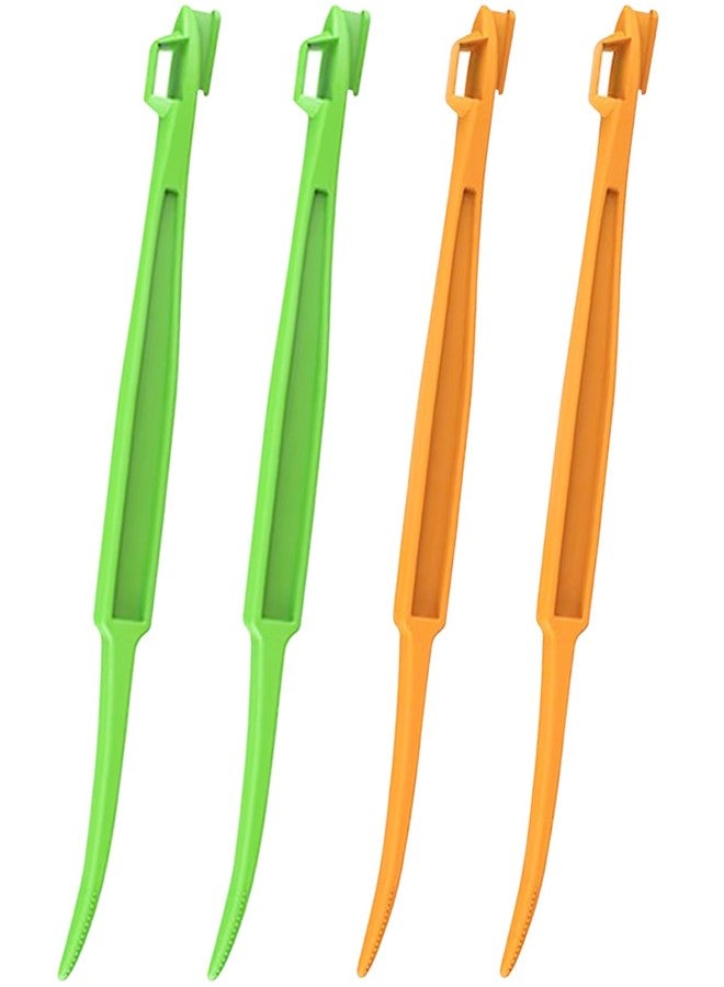 BINCKIN Orange Peeler Tool, 4 Pcs Plastic Citrus Peelers for Fruit Lemon Mango Banana - Image 1