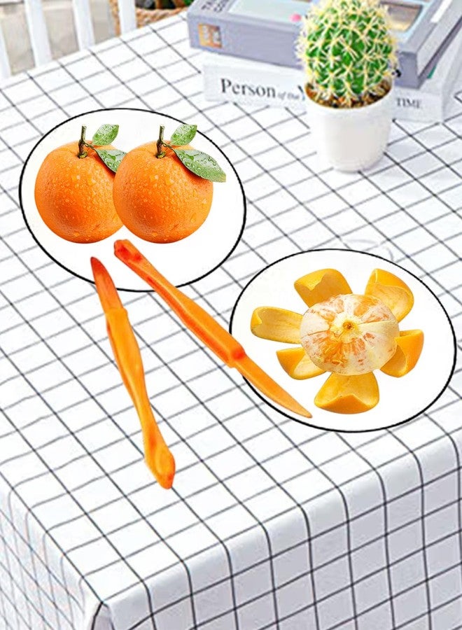 BINCKIN Orange Peeler Tool, 4 Pcs Plastic Citrus Peelers for Fruit Lemon Mango Banana - Image 5