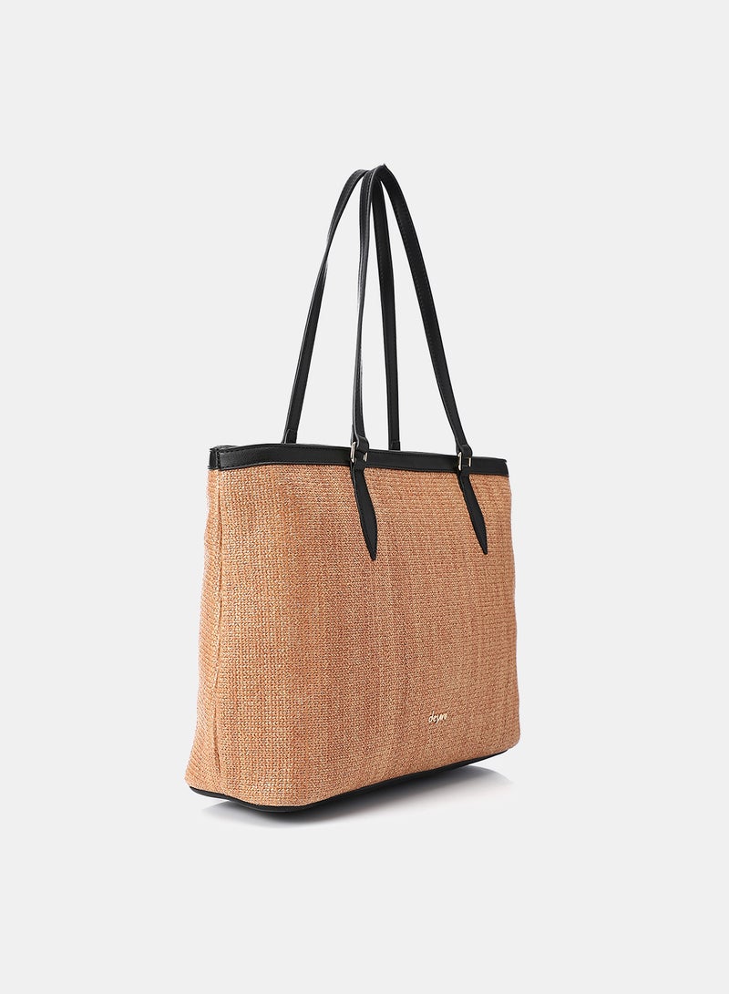 Dejavu Elegant Shoulder Bag-OYE-DJTX-011-Camel - Image 2