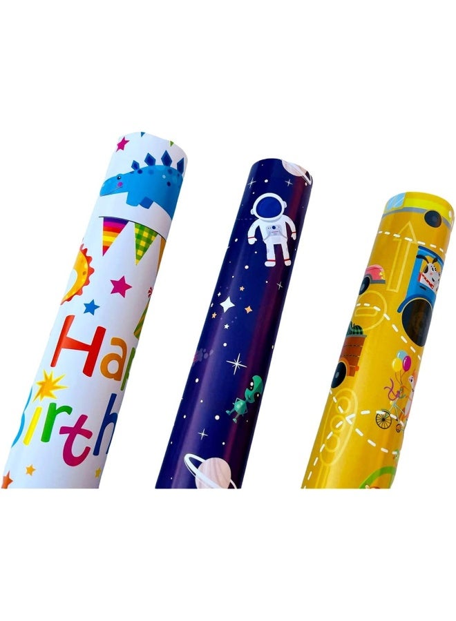 Premify Gift Wrapping Paper Roll, Gift Wrap For Birthday, Party Etc. Kids Gift Wrapping 6 Sheets (Size 20 X 28 Inches)  - Image 4