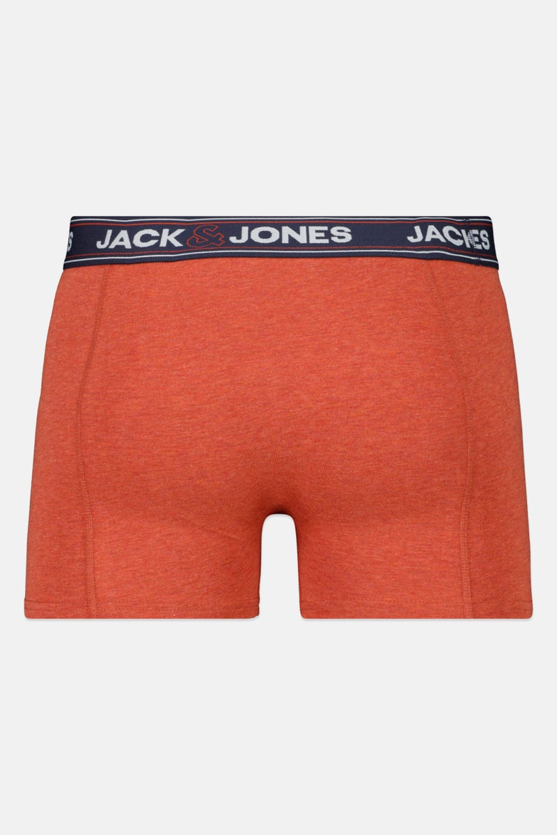 Jack Jones Men 3 Pack Brand Logo Trunks, Multicolor  - Image 3