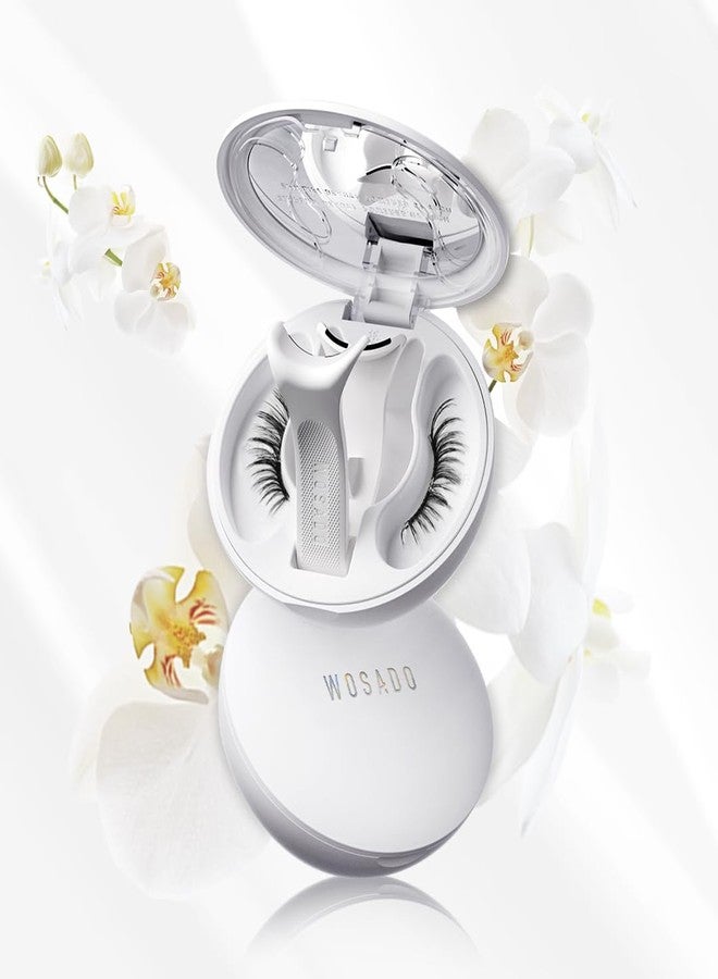 WOSADO [Orchid] 22mm Soft Magnetic Eyelashes Kit with Applicator, Reusable Glue-free Wispy Magnetic Lashes, Cruelty-free False Lashes, Waterproof, Lightweight, Suit for Heavy Makeup - Image 1