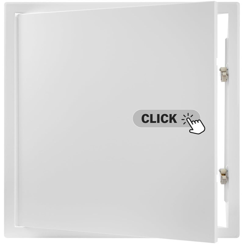 Repa Market 16 x 16 Inch Access Panel for Drywall White Galvanized Steel Wall Hole CoverAccess Door Panel with Click Function HeavyDuty Service Hatch for Plumbing Electrical HVAC Access Door - Image 2