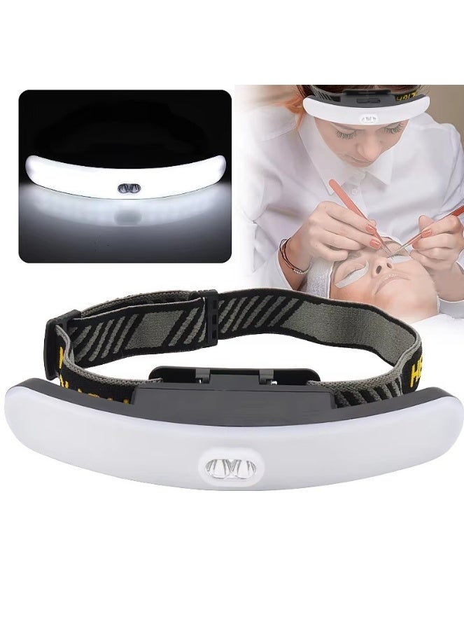 SafiDur Eyelash Specialist Specific Headlight, Soft Light Without Shadow Or Glare, Type-C Fast Charging, Long-Term Wear Without Fatigue, Embroidered Nail Art Operation Artifact, Ultra Bright Led Headlight, Ipx4 Waterproof, Multi Mode, Outdoor Camping, Night Running - Image 1