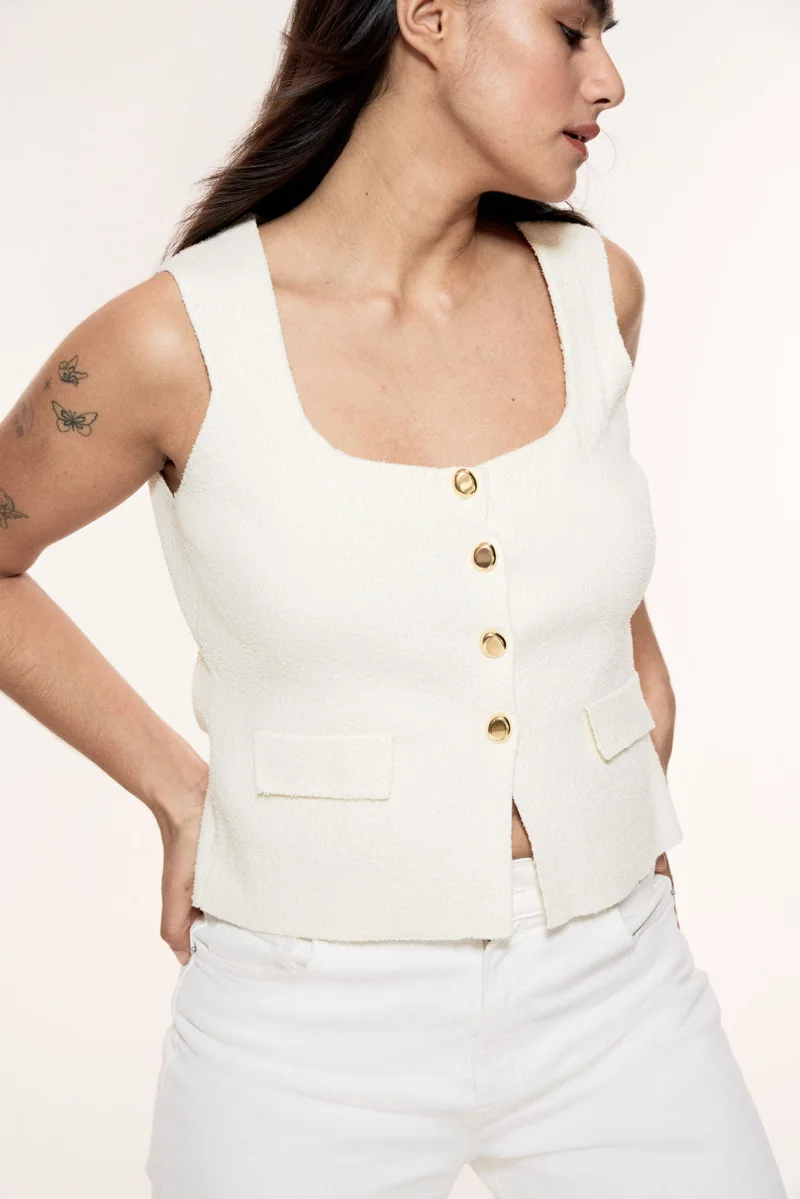 H&M Fine-knit waistcoat