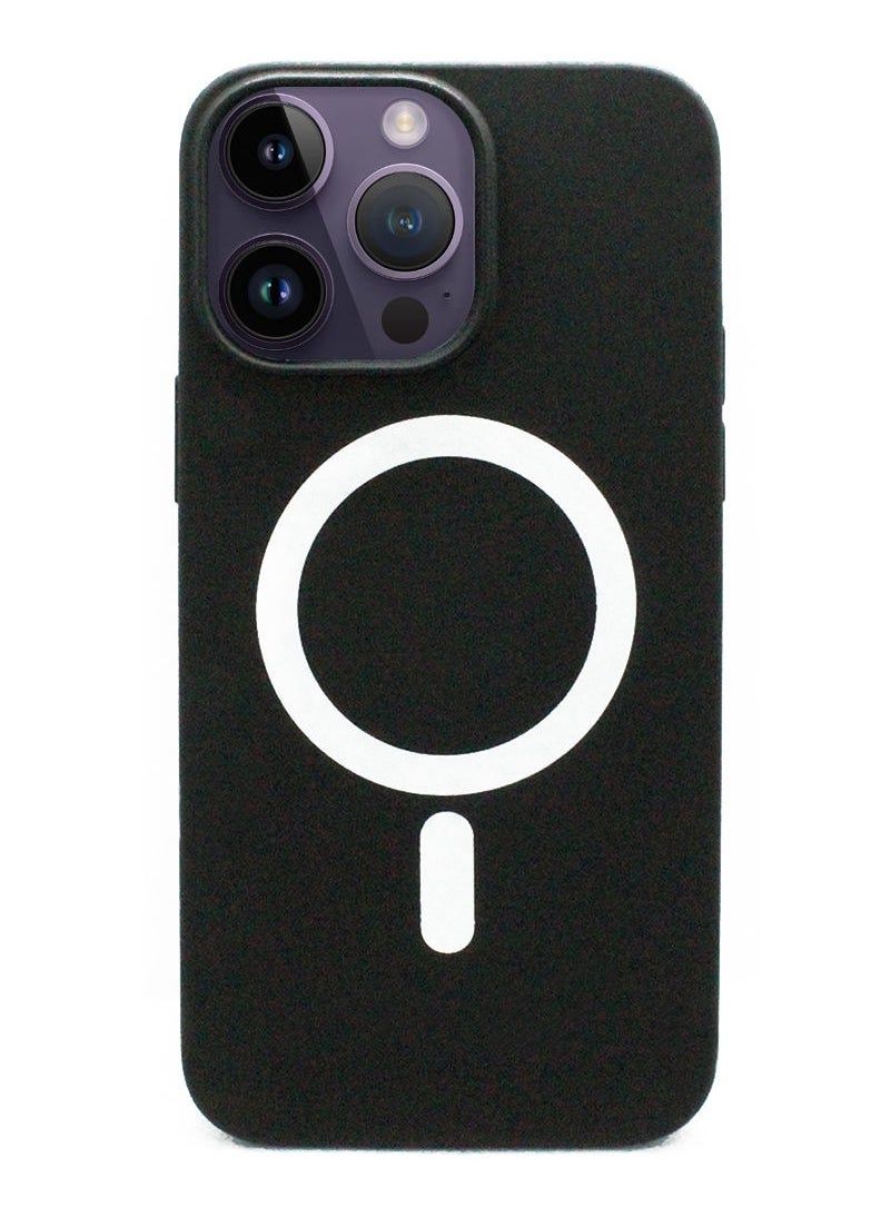 Theodor - iPhone 14 Pro Max MagFix Magnetic Case | Supports Mag-Safe Wireless Charging | Premium Soft Silicone Case/Cover Designed for iPhone 14 Pro Max (6.7-Inch) 2022- Black - Image 1