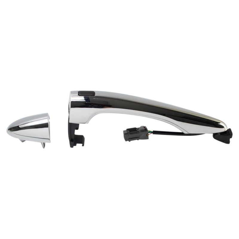 TRQ Front Right Exterior Door Handle Chrome Passenger Side Compatible with 2011-2016 Kia Sportage - Image 1