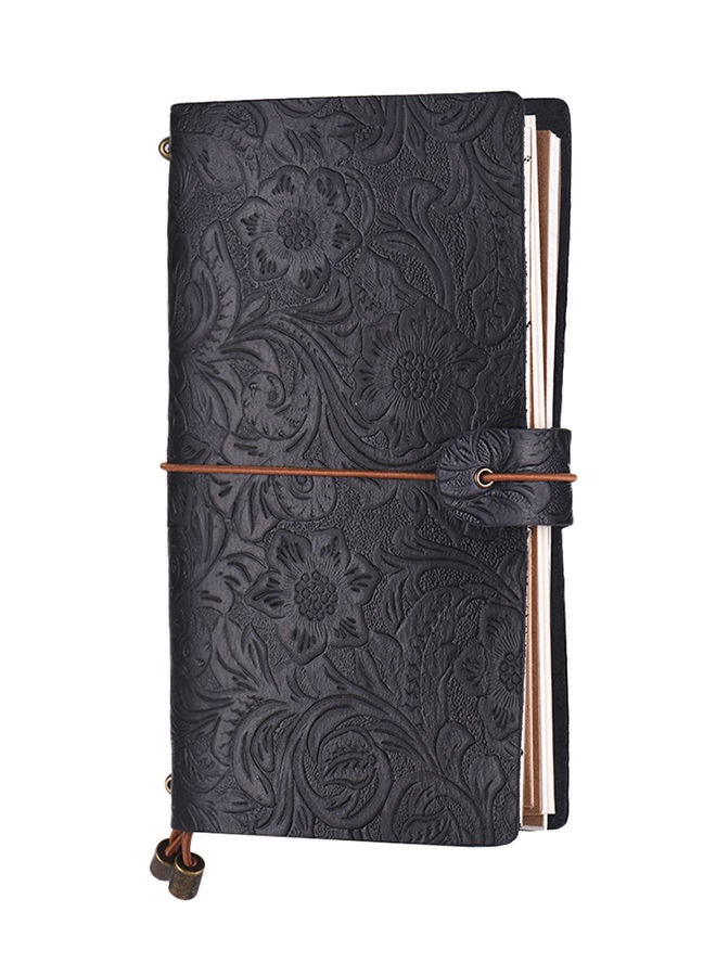 NIBEMINENT Vintage Full Grain Leather Refillable Travel Journal Notebook  - Image 3