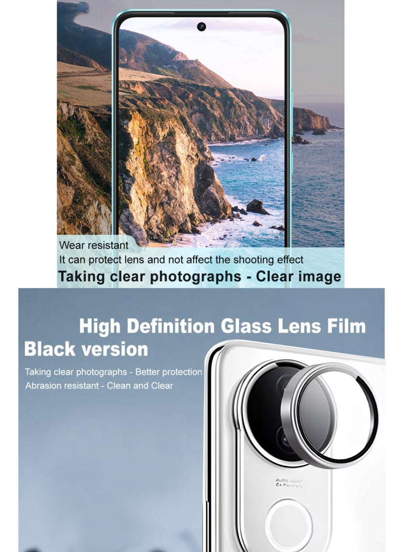 For Vivo V50/V50 Pro Back Camera Lens Glass Protector -9H Hardness Transparent HD Protective Tempered Glass Protector - Lens Shield / Scratch-Resistant Camera Glass Protector/ Anti-Scratch/Case Friendly - Silver - Image 4