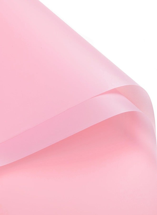 Gloreyan 20 Sheets Flower Wrapping Paper, Pink Florist Bouquet DIY Craft Fresh Flower Bouquet Wrap Waterproof Floral Wrapping Gift Box Packaging Material Florist Supplies, 22.8 * 22.8 Inches(Pink) - Image 1