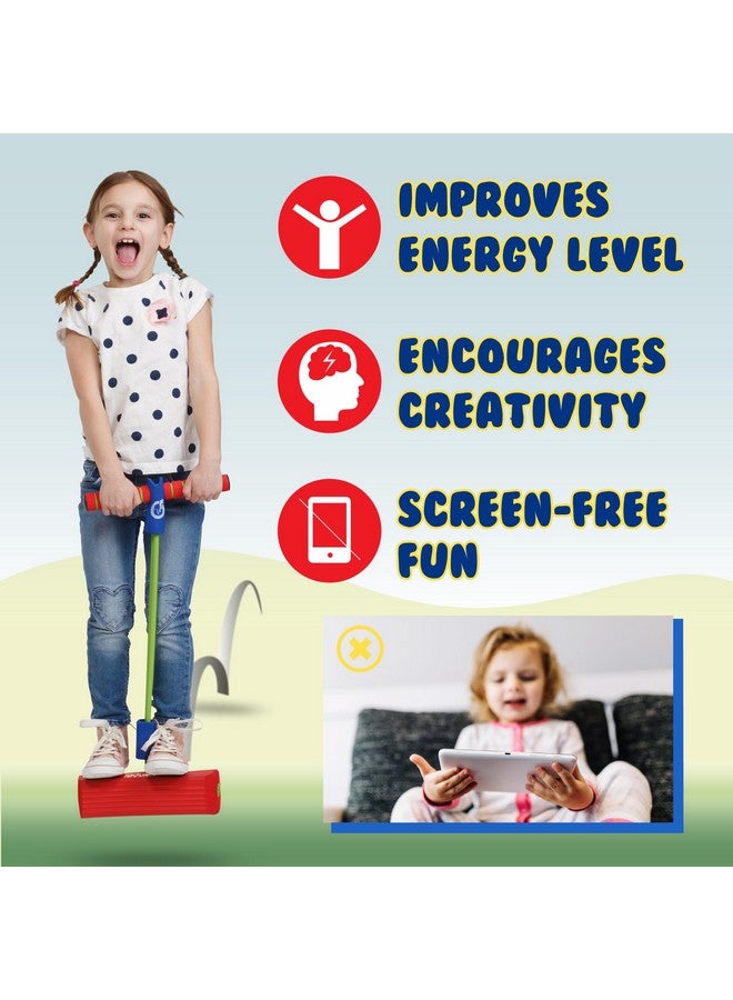 New Bounce Pogo Stick for Toddlers - Foam Jumper for Age 3,4,5,6,7,8 - Outdoor Jumping Toys - Birthday Gift for Toddler Girls and Boys - Image 5