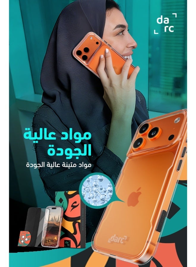 دارك مجموعة حماية متكاملة 5 في 1 للايفون 17 كفر + حماية شاشة ضد الكسر + حماية العدسات + حماية خلفية حرارية - Image 5