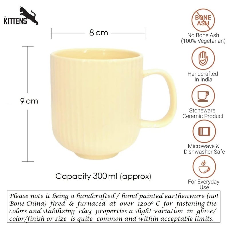 Kittens KITTENS Line Pattern Large Coffee Mug 300 ml Set of 2  - Image 5