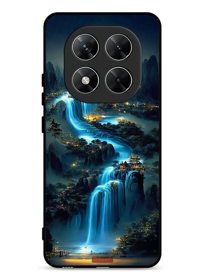 Tolwak Xiaomi Poco X7 5G Protective Case Cover Waterfall Art  - Image 1