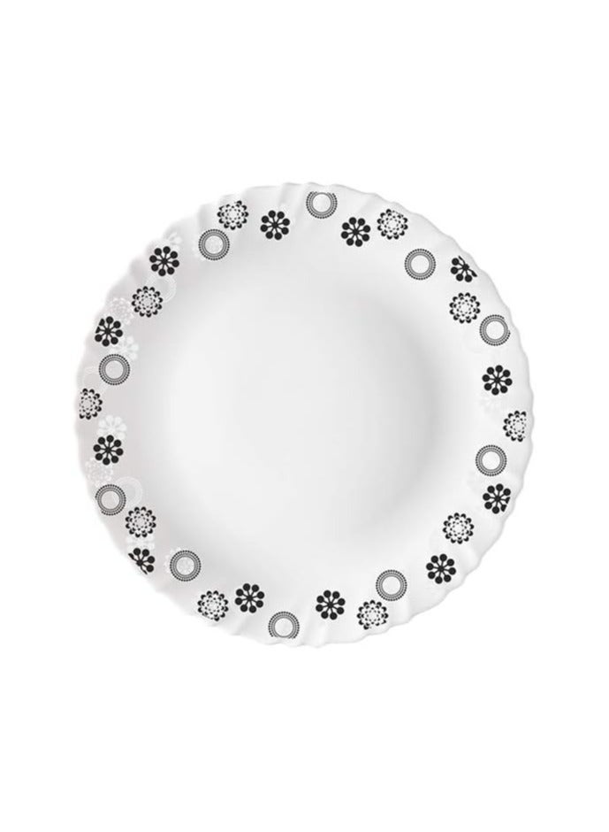 British Chef 20 Pieces Opalware Dinner Set | Microwave & Dishwasher Safe | Universe Dinnerware set with 4-Piece Dinner Plate, 4-Piece Side Plate, 4-Piece Veg Bowl, 4-Piece Mug, 4-Piece Spoons-White - Image 3