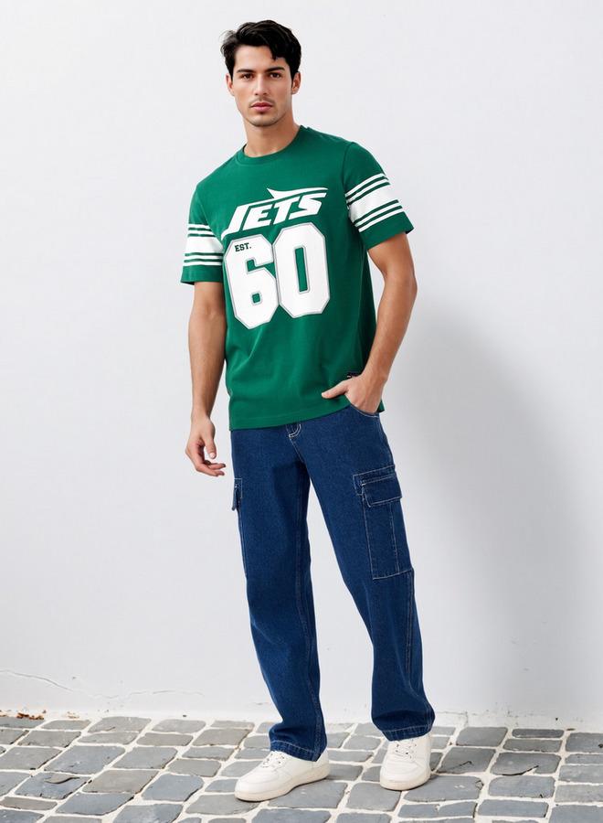 سبلاش فيڤ تي شيرت  برقبة دائرية مطبوع - Image 2