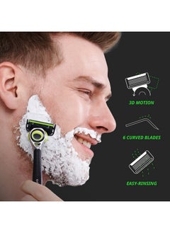DORCO Pace 6 Pro 3D Motion Razor System - 1 Handle + 9 Cartridge Set  - Image 4