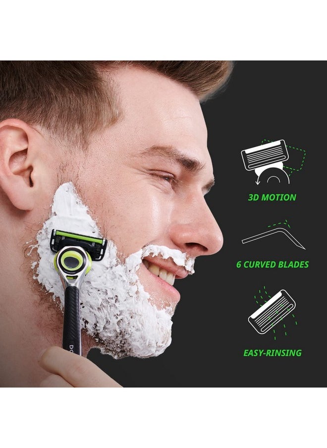 DORCO - Pace 6 Pro 3D Motion Razor System - 1 Handle + 9 Cartridge Set - Image 1