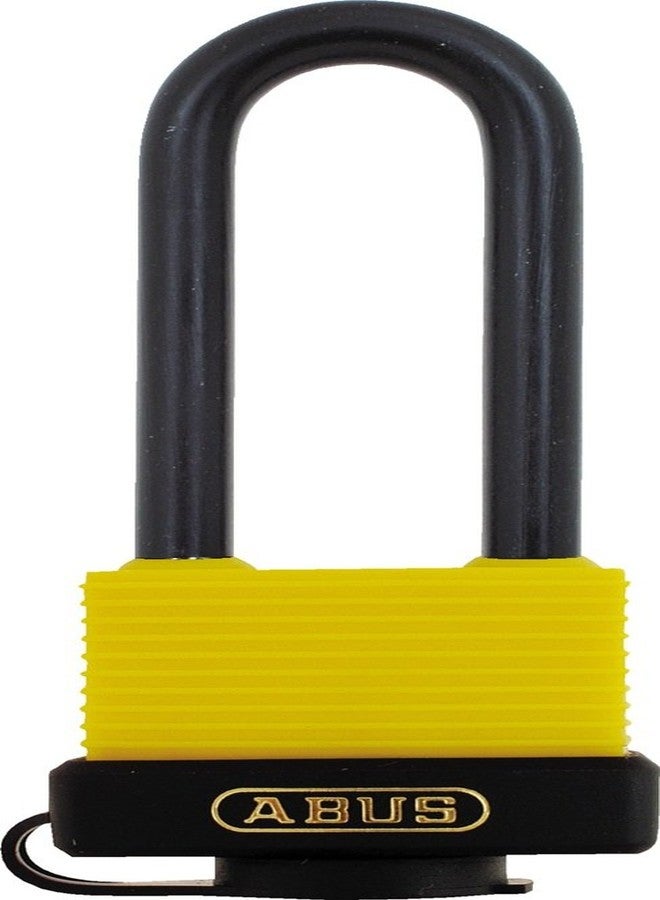 أباس قفل ABUS 70/45HB63 مقاوم للعوامل الجوية مزود بمفتاحين للاستخدام الخارجي والتخزين والبحرية، بعرض 1.93 بوصة (49 مم)، وسلسلة طويلة - Image 1