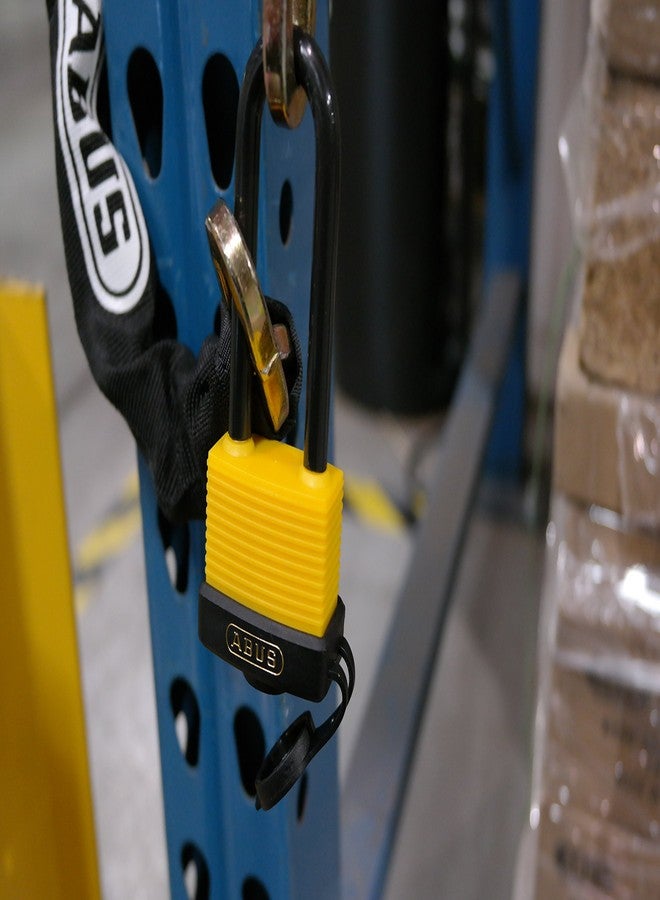 أباس قفل ABUS 70/45HB63 مقاوم للعوامل الجوية مزود بمفتاحين للاستخدام الخارجي والتخزين والبحرية، بعرض 1.93 بوصة (49 مم)، وسلسلة طويلة - Image 4