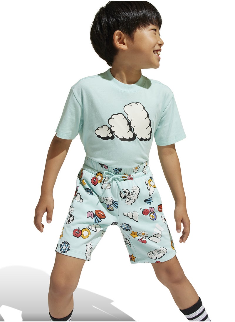 Adidas Kids All-Over Print Set  - Image 4