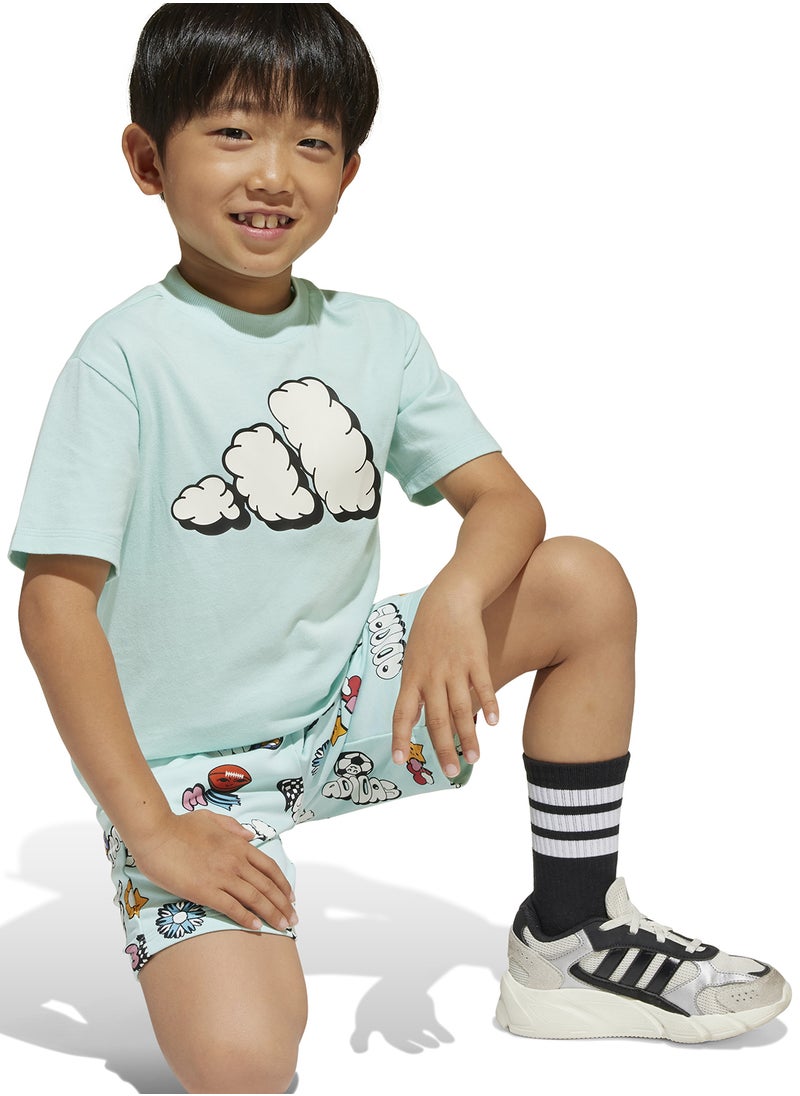 Adidas Kids All-Over Print Set  - Image 3