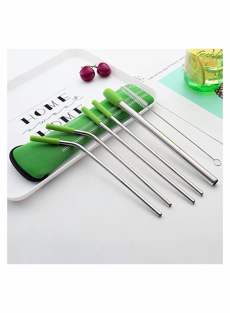 مجموعة مصاصات شرب معدنية قابلة لإعادة الاستخدام، مصاصات من الفولاذ المقاوم للصدأ 304 - Image 4