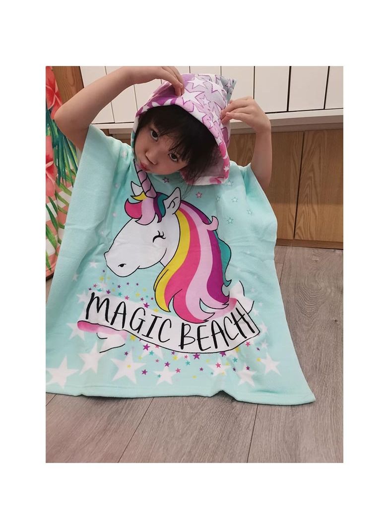 عباءة حمام من الفليس المرجاني مع غطاء رأس