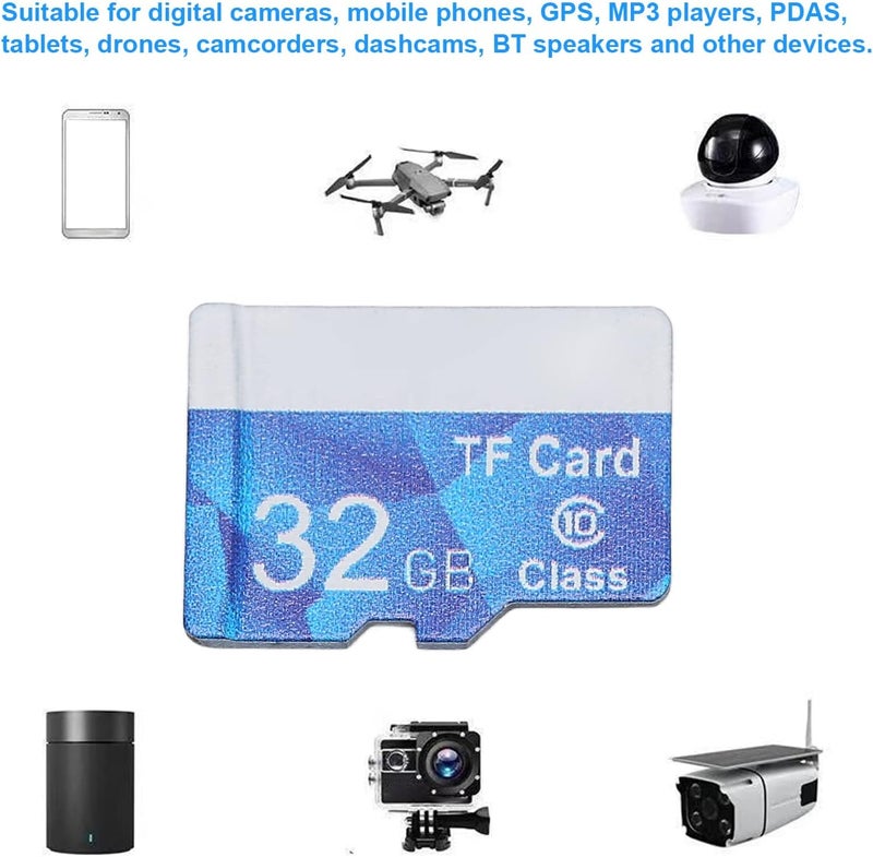 Micro Memory SD Card, Class 10 High Speed, 10M Water Proof, Shock Anti, Plug and Play Mini Memory Card (32GB) - Image 4