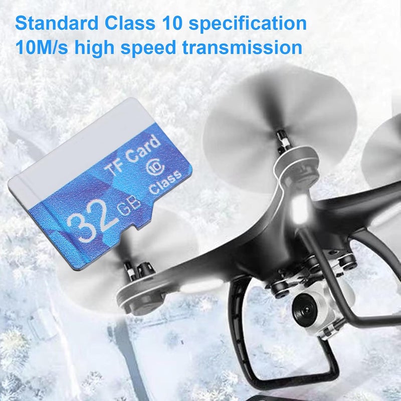 Micro Memory SD Card, Class 10 High Speed, 10M Water Proof, Shock Anti, Plug and Play Mini Memory Card (32GB) - Image 2