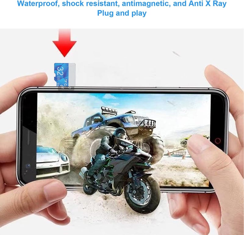 Micro Memory SD Card, Class 10 High Speed, 10M Water Proof, Shock Anti, Plug and Play Mini Memory Card (32GB) - Image 3