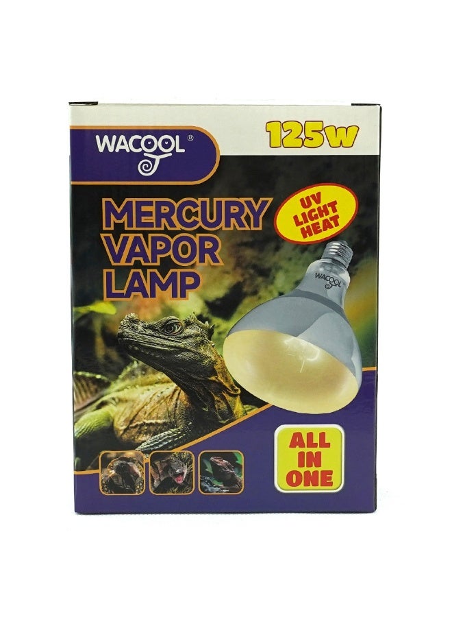 WACOOL مصباح بخار الزئبق متعدد الوظائف يعمل بالأشعة فوق البنفسجية والحرارة بقوة 125 واط - Image 4