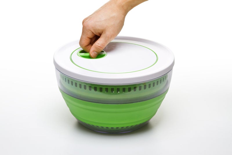 Progressive PrepWorks 4 Qt Collapsible Salad Spinner â€“ Space-Saving, BPA-Free, Easy-to-Use for Quick Salad Washing & Drying, Dishwasher Safe - Image 3