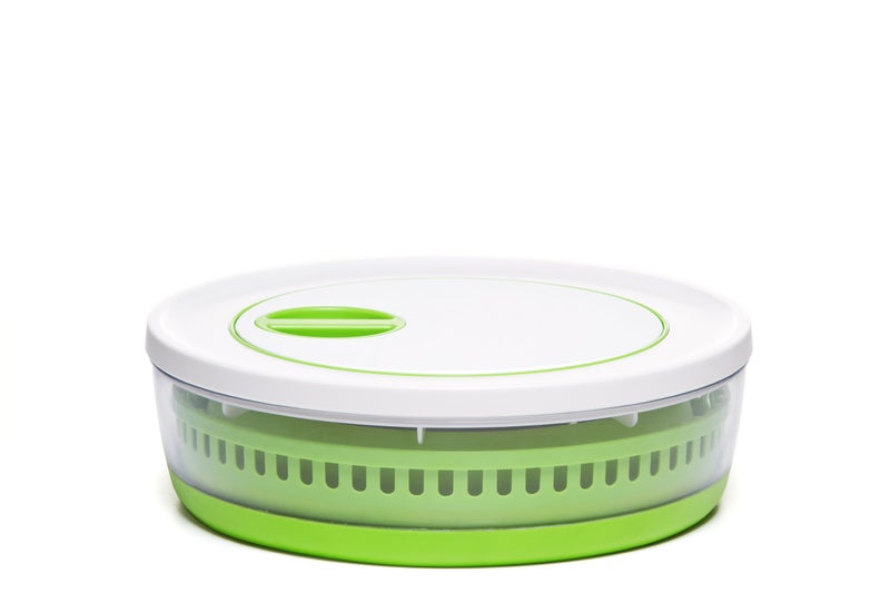 Progressive PrepWorks 4 Qt Collapsible Salad Spinner â€“ Space-Saving, BPA-Free, Easy-to-Use for Quick Salad Washing & Drying, Dishwasher Safe - Image 2