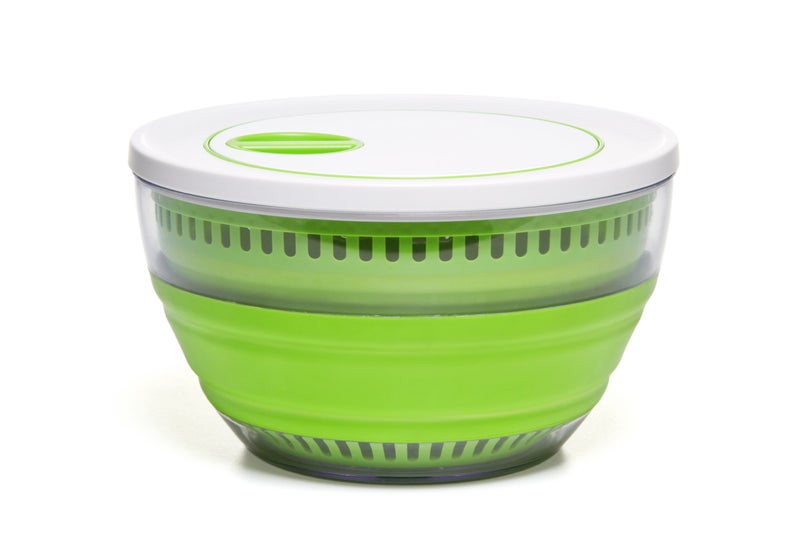 Progressive PrepWorks 4 Qt Collapsible Salad Spinner â€“ Space-Saving, BPA-Free, Easy-to-Use for Quick Salad Washing & Drying, Dishwasher Safe - Image 1