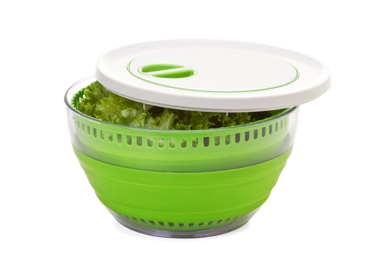 Progressive PrepWorks 4 Qt Collapsible Salad Spinner â€“ Space-Saving, BPA-Free, Easy-to-Use for Quick Salad Washing & Drying, Dishwasher Safe - Image 4