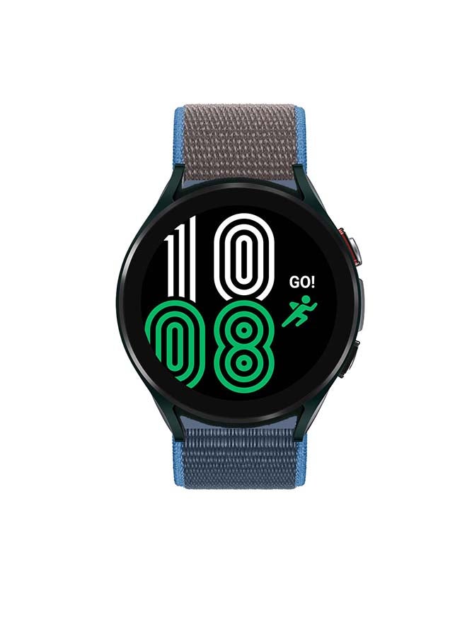 بيرفيي سوار بديل من النايلون مقاس 20 مم لساعة سامسونج جالاكسي ووتش 4 مقاس 40/44 مم أزرق فيروزي - Image 2