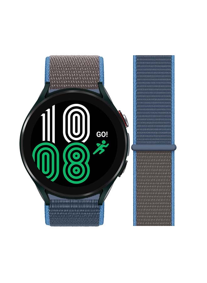 بيرفيي سوار بديل من النايلون مقاس 20 مم لساعة سامسونج جالاكسي ووتش 4 مقاس 40/44 مم أزرق فيروزي - Image 1