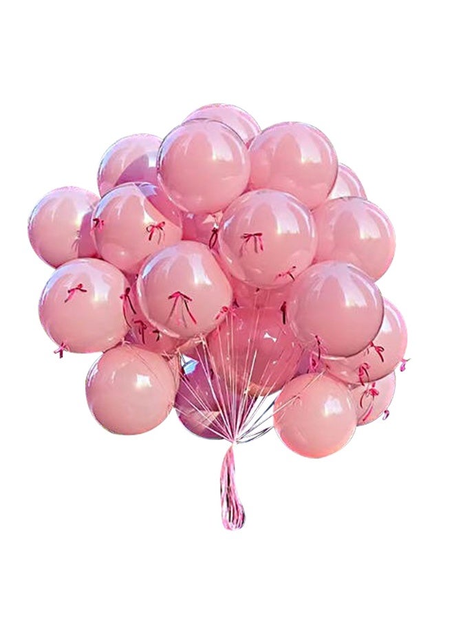 ذا بارتي بوبير 1 قطعة بالونات بوبو وردية مع رباط - بالونات فقاعية شفافة بلاستيكية بحجم 24 و18 بوصة لحفلات عيد الميلاد، حفلات استقبال المواليد، حفلات الزفاف، حفلات الكشف عن جنس المولود، حفلات الذكرى السنوية - Image 4