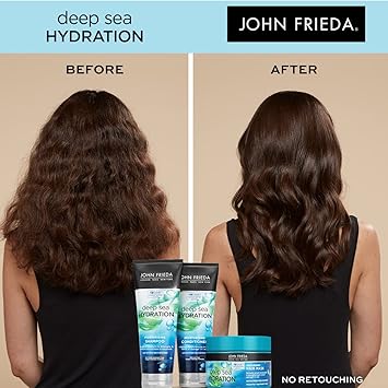 John Frieda John Frieda Deep Sea Hydration Shampoo Moisturising Shampoo for ColourTreated Dry Damaged Hair 250ml  - Image 4